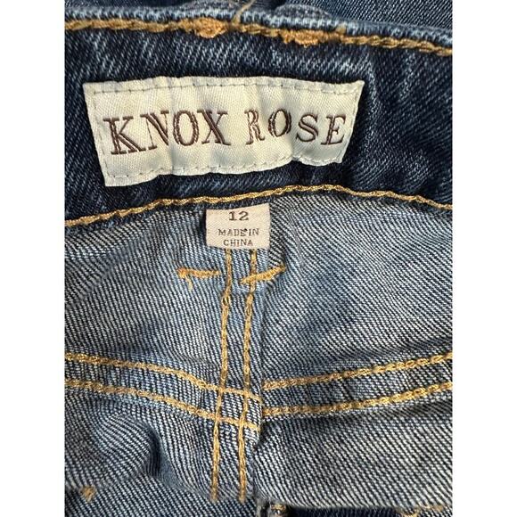 Knox Rose Women Cotton Spandex Jeans Distressed Embroidered Size 12 - Picture 11 of 13